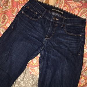DARK BLUE STRAIGHT LEG EXPRESS JEANS